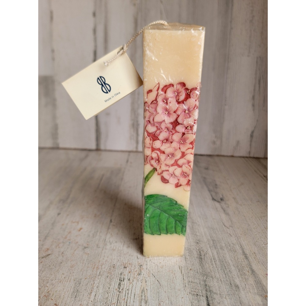 Billblass NEW hydrangea flower candle piller wax floral home decor figure